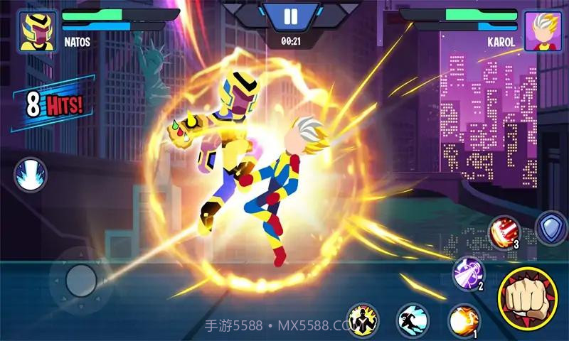 火柴人勇士超级暗影格斗无限金币钻石版截图1