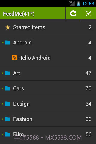 FeedMe阅读器截图1 FeedMe阅读器截图1