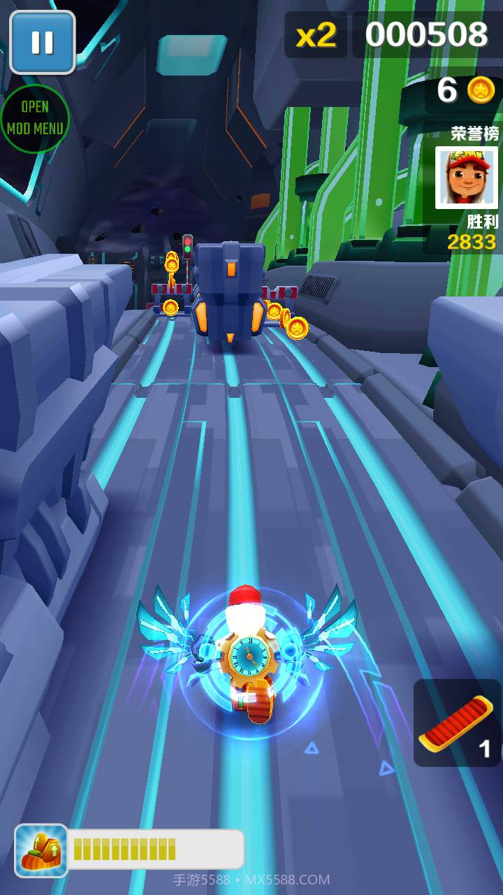 地铁跑酷空间站叶烸原创内置菜单版截图3 地铁跑酷空间站叶烸原创内置菜单版截图3