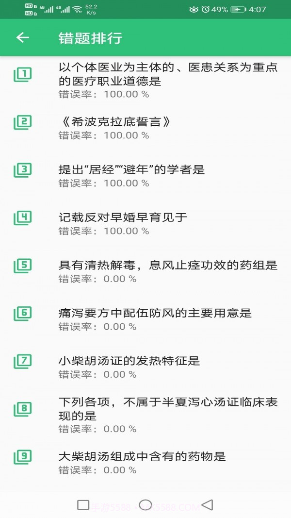中医妇科学主治医师题库截图4 中医妇科学主治医师题库截图4