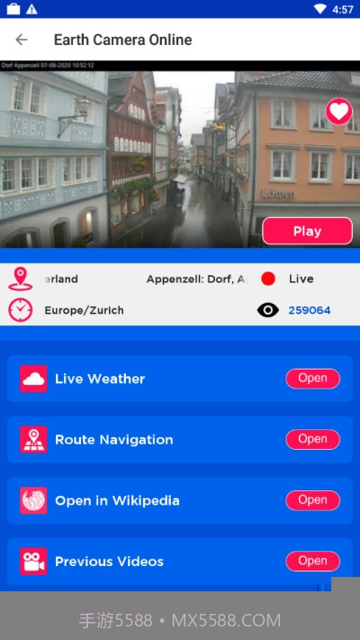 Earth Camera(全球在线摄像头)截图3 Earth Camera(全球在线摄像头)截图3