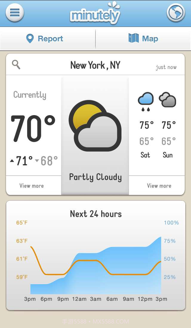 Minutely天气截图5