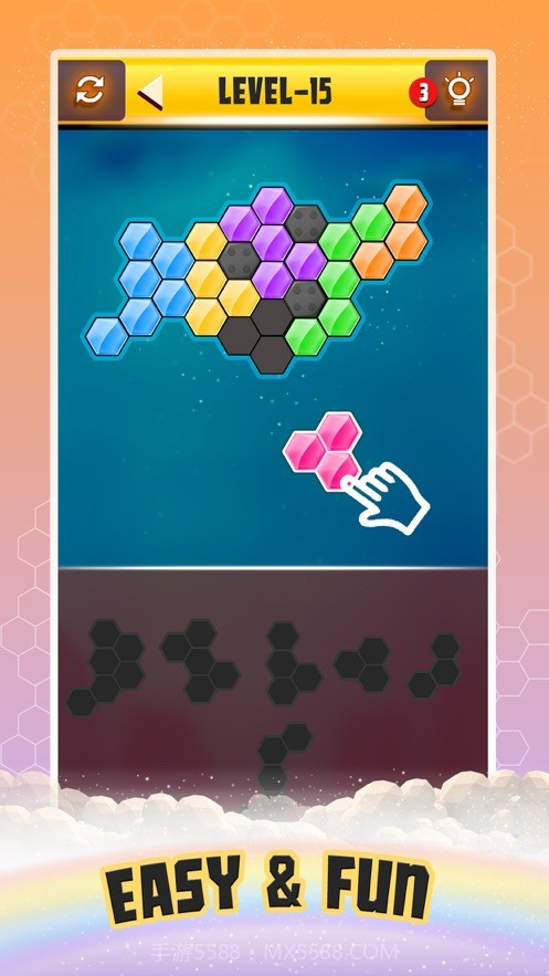 块拼图六角脑比赛截图2