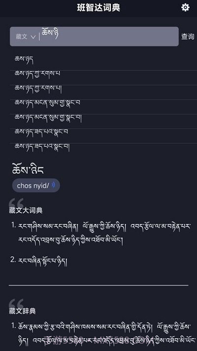 班智达词典截图4