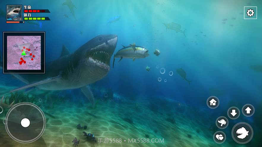 3D海底大猎杀-饥饿鲨截图1 3D海底大猎杀-饥饿鲨截图1