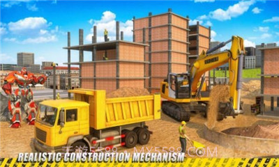 变形机器人挖掘机模拟器截图1