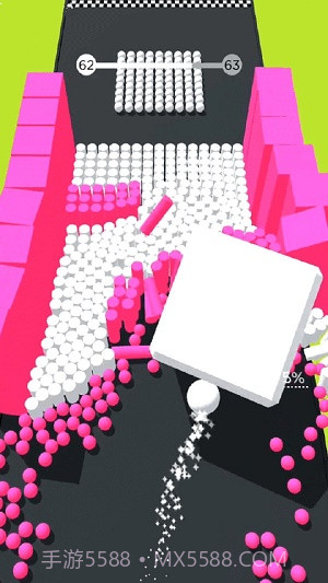 彩色躲避球球3D截图2