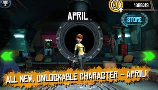 忍者神龟屋顶狂飙中文V2.0.24 无限金币版截图3