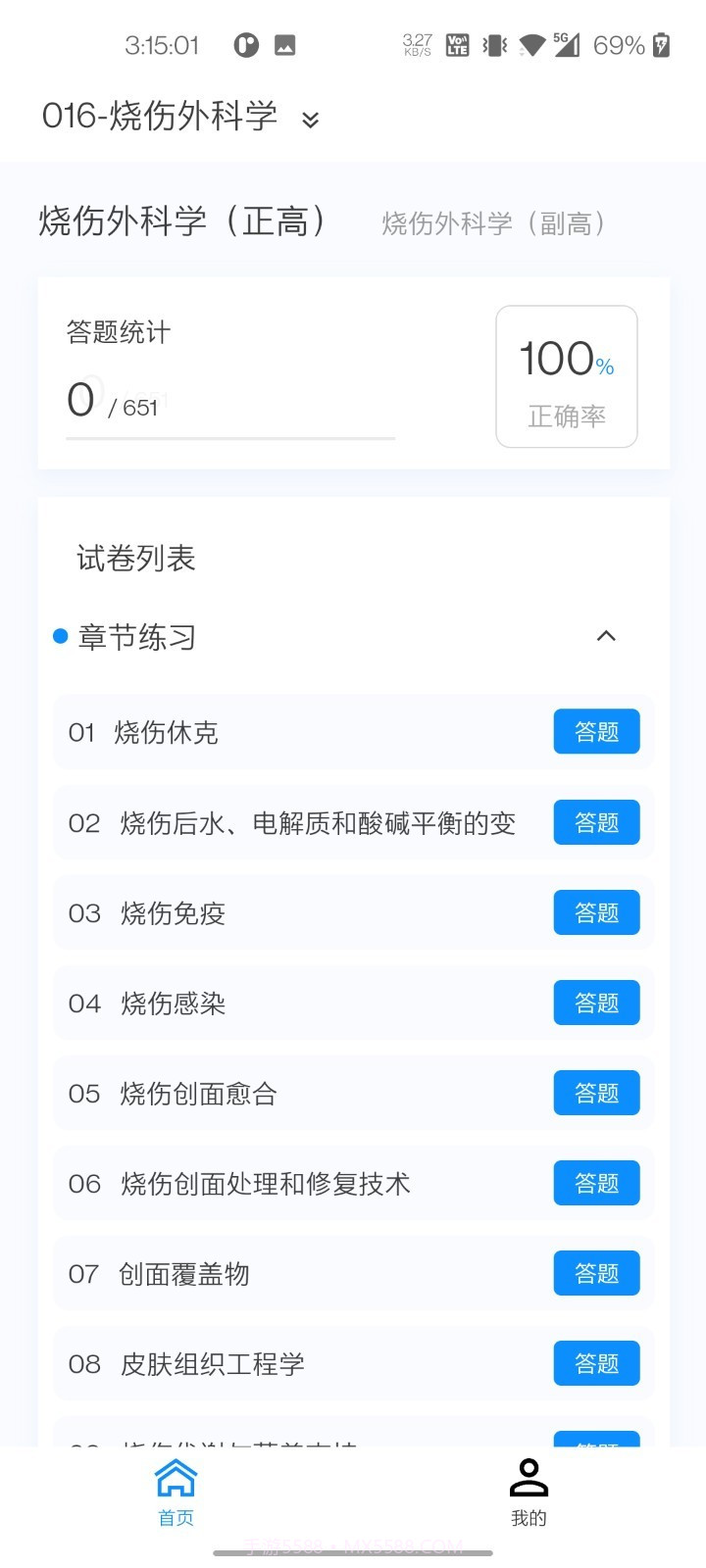 烧伤外科学新题库截图4 烧伤外科学新题库截图4