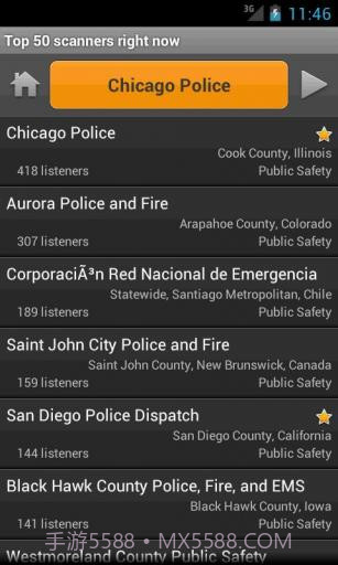 无线电扫描仪 Scanner Radio Pro截图2 无线电扫描仪 Scanner Radio Pro截图2