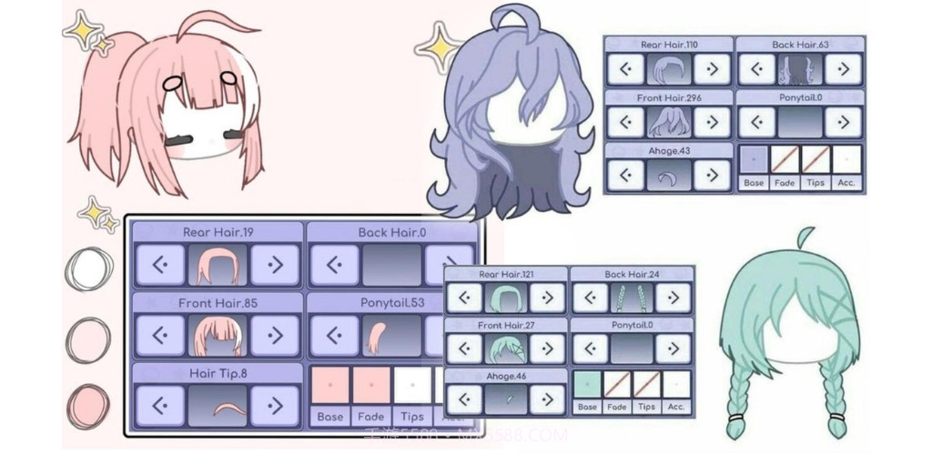 Gacha Hair Ideas截图3 Gacha Hair Ideas截图3