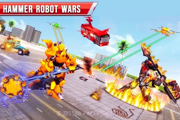 飞行巴士机器人车截图5