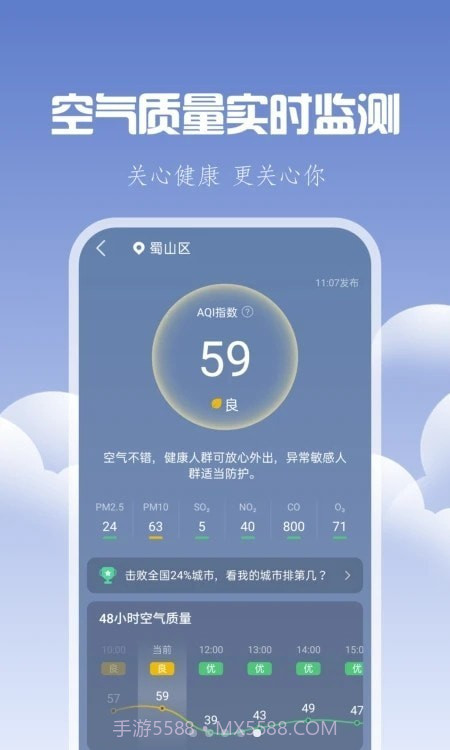 晴时天气截图1