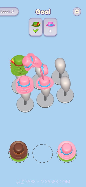 帽子排序谜题截图1 帽子排序谜题截图1