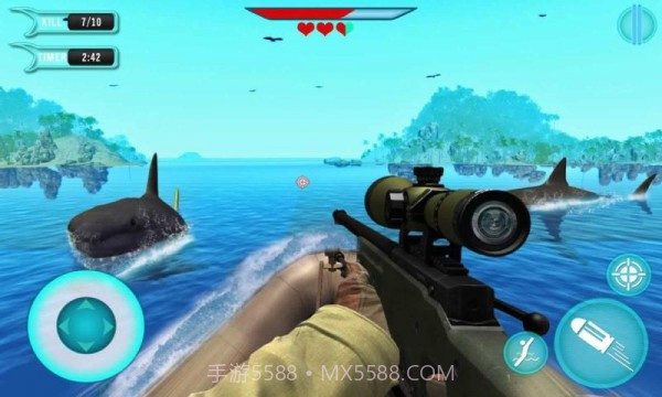 饥饿的鲨鱼狙击手3D截图3