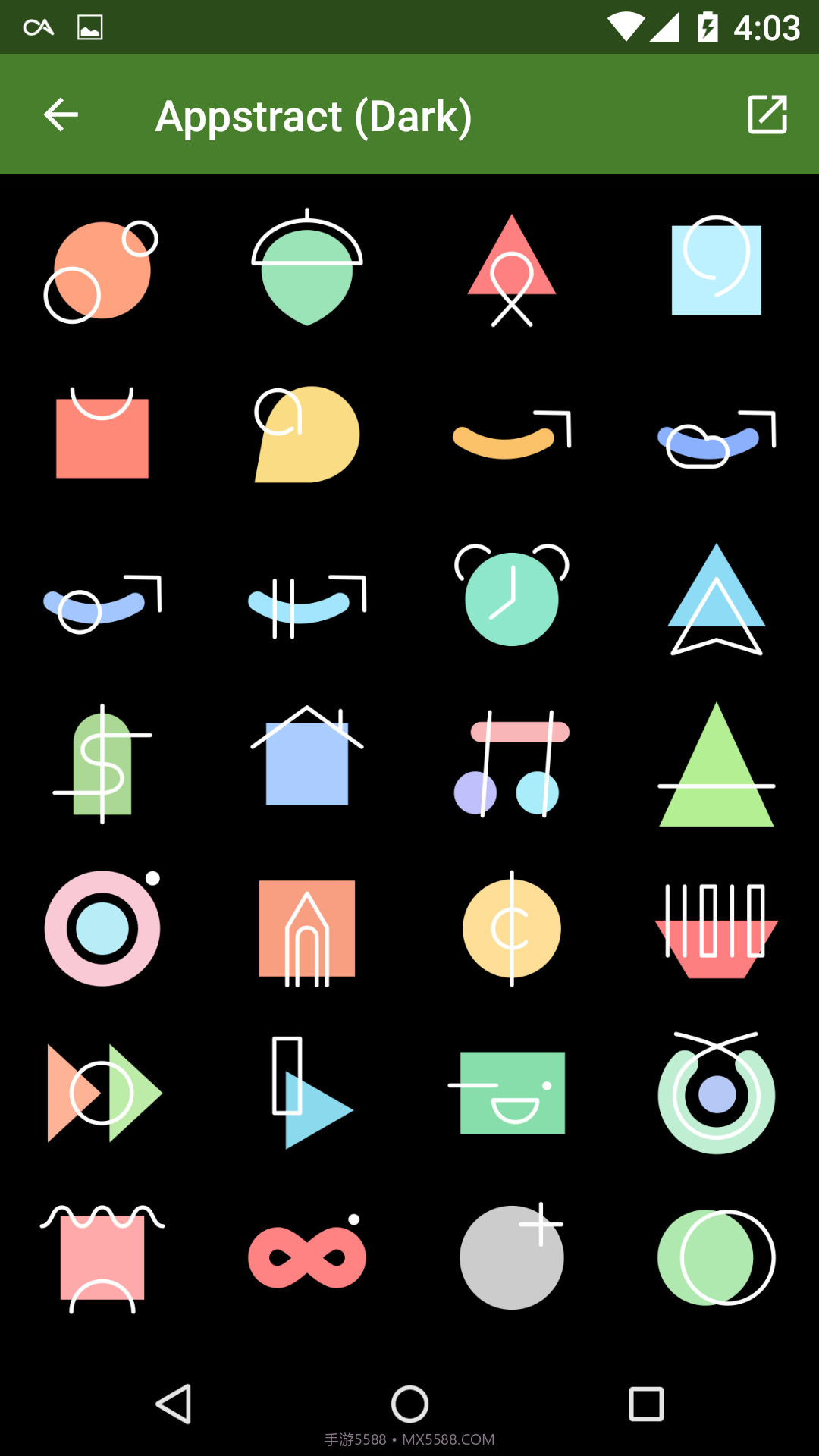 Appstract黑色图标包截图1 Appstract黑色图标包截图1