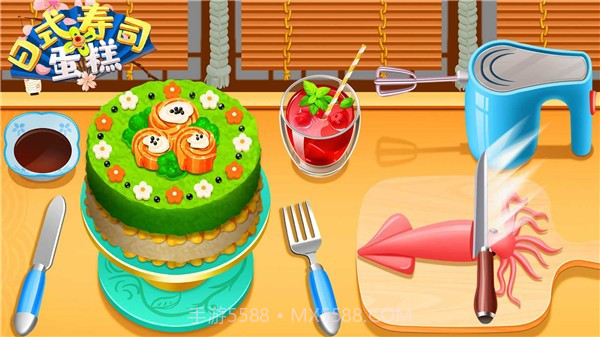 寿司蛋糕卷制作截图1 寿司蛋糕卷制作截图1