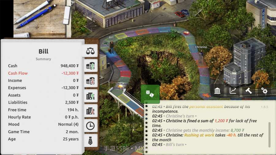 时间和金钱模拟游戏截图1