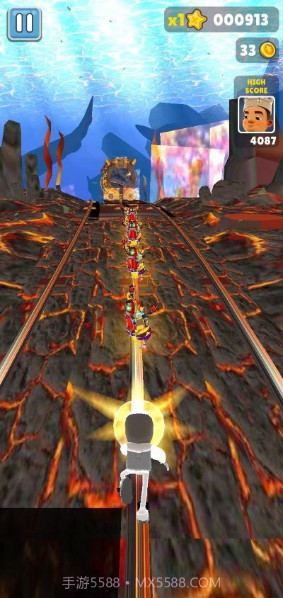 地铁跑酷地铁烫脚版本截图2