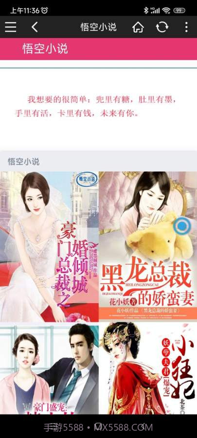 悟空小说网免费阅读截图2