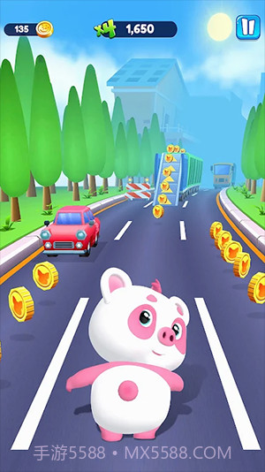 小猪熊猫跑酷3D截图1