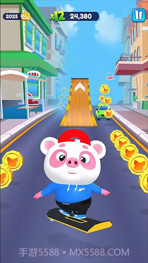 小猪熊猫跑酷3D截图3