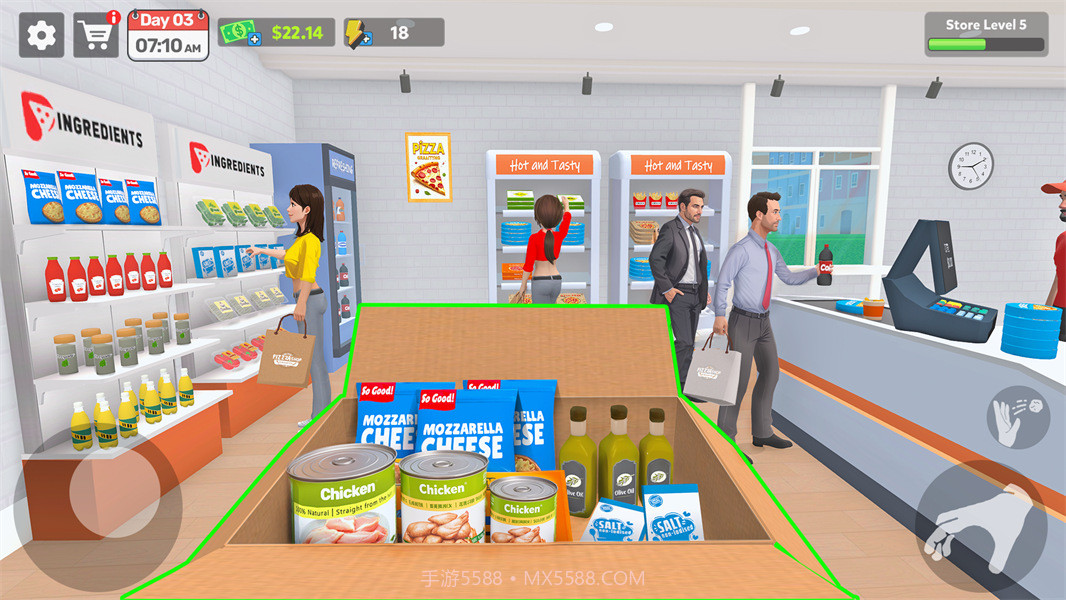 披萨店模拟器3D国际版截图2 披萨店模拟器3D国际版截图2