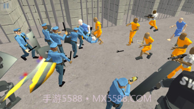 战斗模拟器：监狱和警察最新版截图3