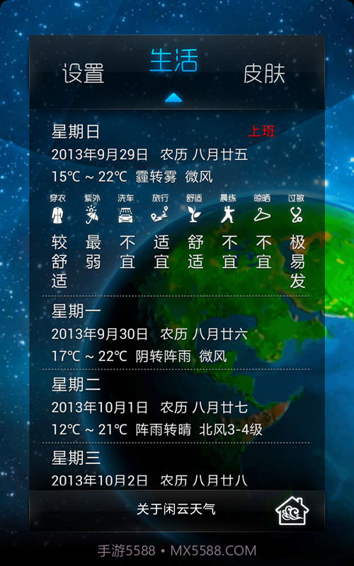 闲云天气截图4 闲云天气截图4