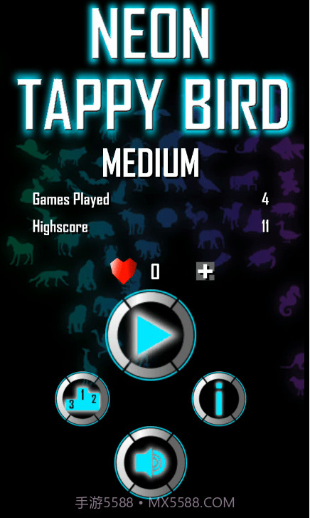 霓虹灯小鸟飞行截图1 霓虹灯小鸟飞行截图1