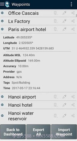 GPS Waypoints截图2