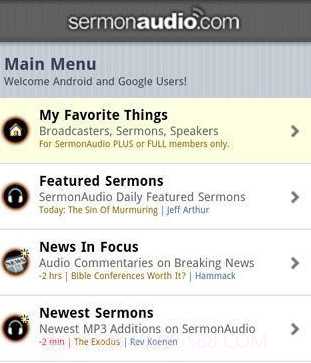 SermonAudio的Android版截图3
