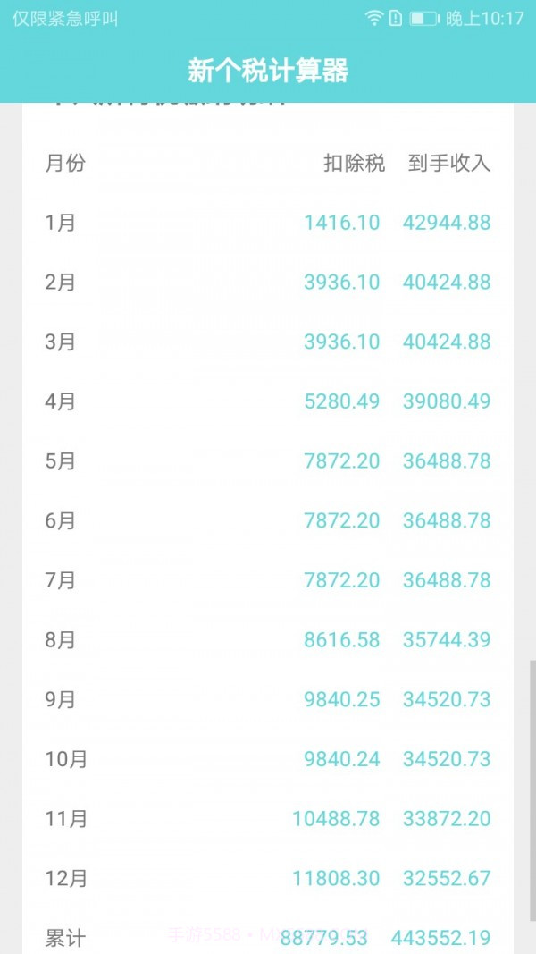 新个税计算器截图4