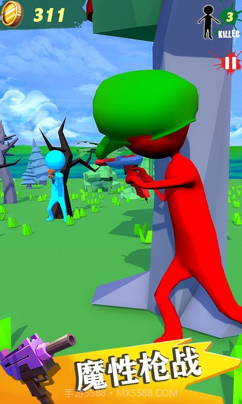 火柴人水枪英雄截图1