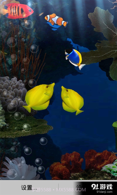 3D热带水族馆动态壁纸截图1 3D热带水族馆动态壁纸截图1