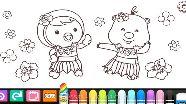 小猪佩奇涂鸦画本移植版截图1