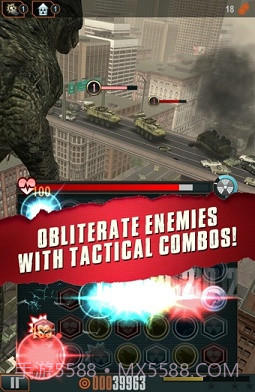 哥斯拉破坏3修改版(无限道具)V1.2 for android 英文版截图3