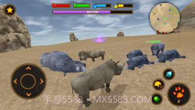 野生犀牛模拟器截图2 野生犀牛模拟器截图2